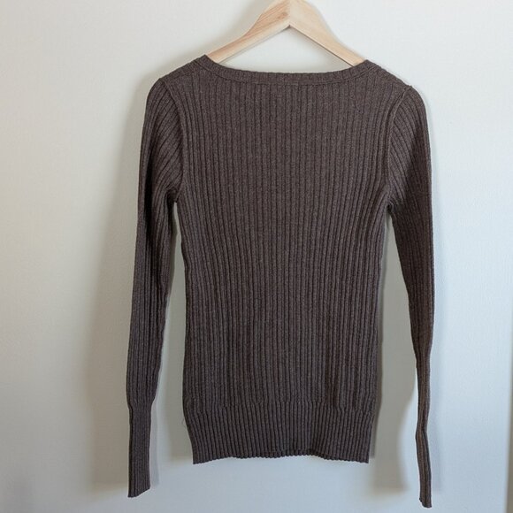 Mossimo Long Sleeved Ribbed Top - Picture 2 of 4